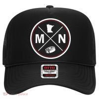 Classic Minnesota Hockey MN Outline Hat thumb 0