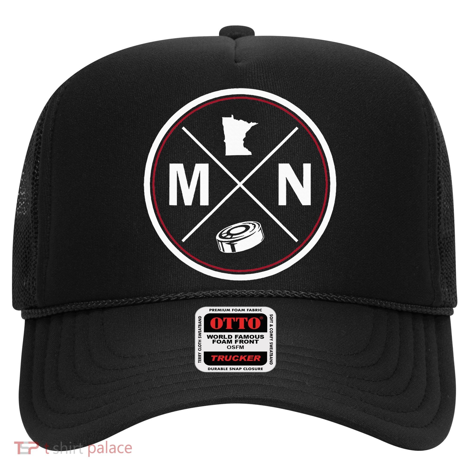 Classic Minnesota Hockey MN Outline Hat