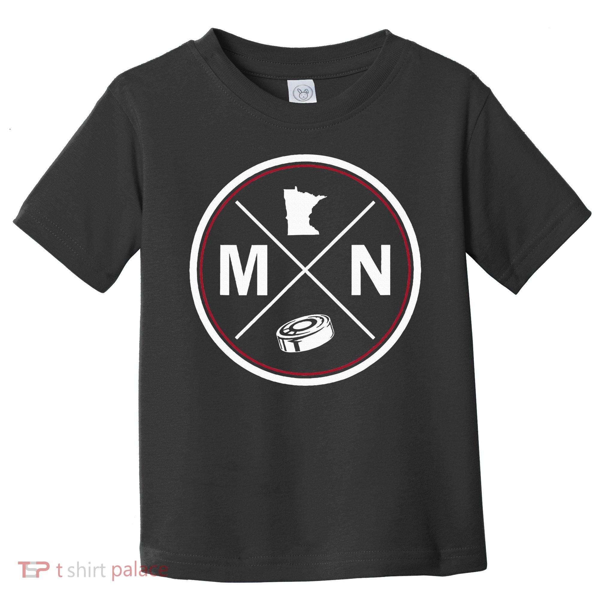 Classic Minnesota Hockey MN Outline Toddler T-Shirt