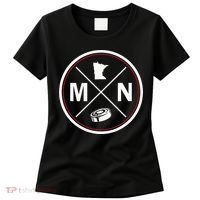 Classic Minnesota Hockey MN Outline Women's T-Shirt thumb 0
