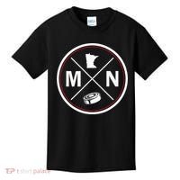 Classic Minnesota Hockey MN Outline Kids T-Shirt thumb 0
