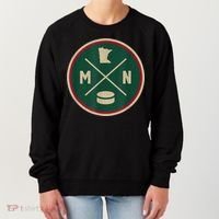 Classic Minnesota Hockey MN Outline Women's Sweatshirt thumb 0