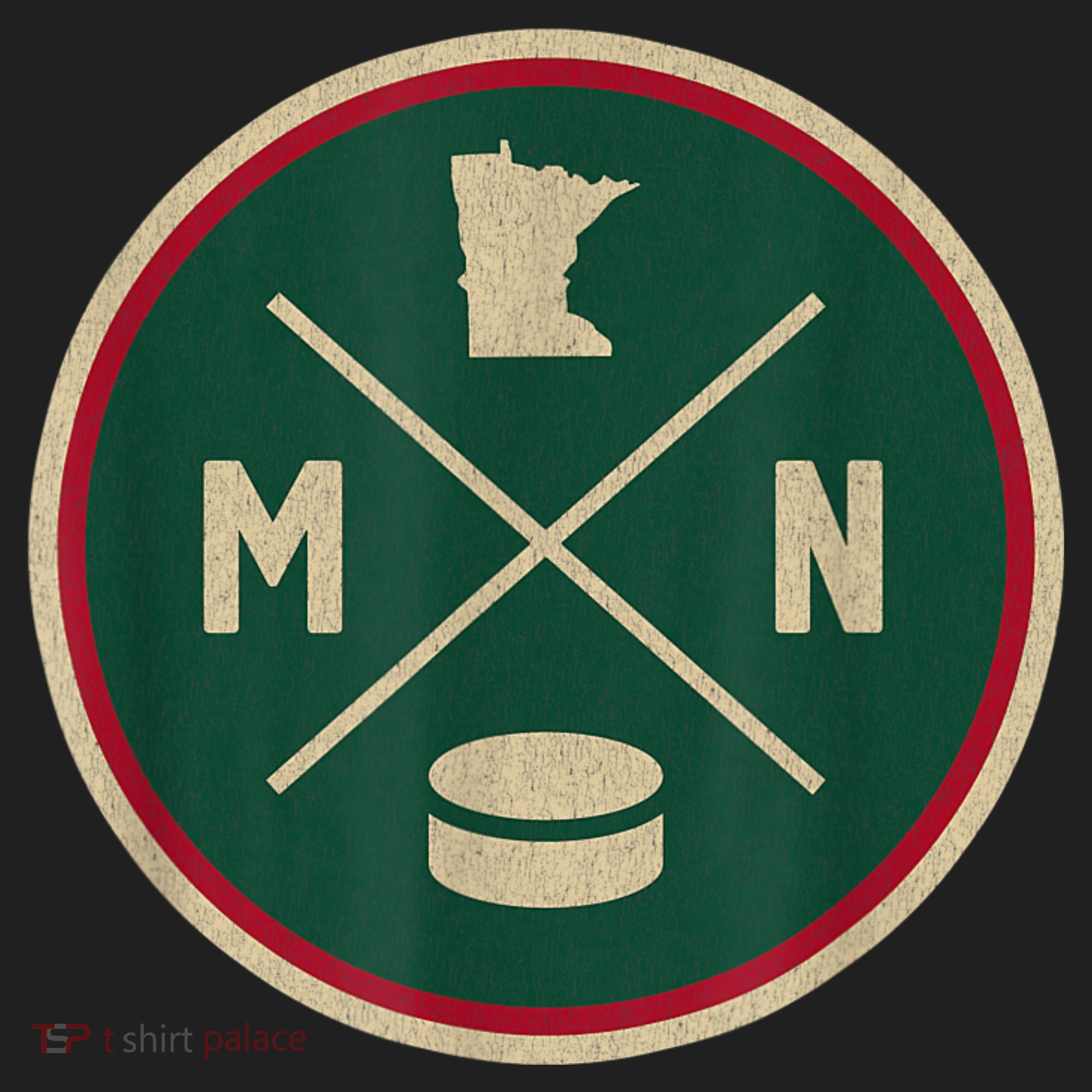 Classic Minnesota Hockey MN Outline Tumbler