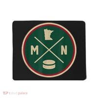Classic Minnesota Hockey MN Outline Mousepad thumb 0