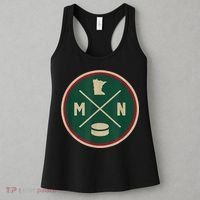 Classic Minnesota Hockey MN Outline Women's Tank Top thumb 3