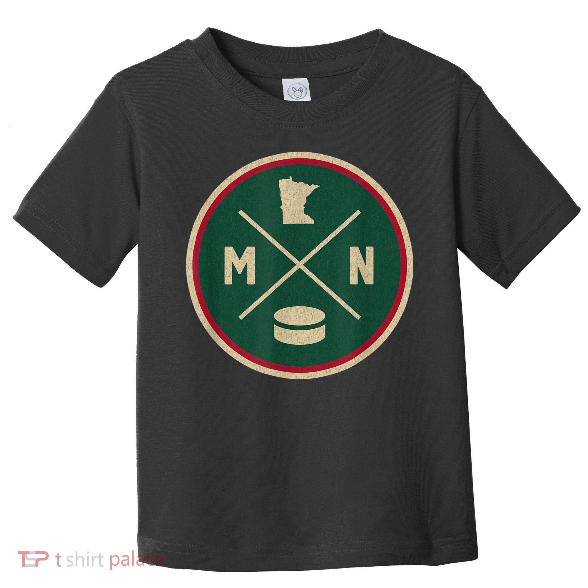 Classic Minnesota Hockey MN Outline Toddler T-Shirt