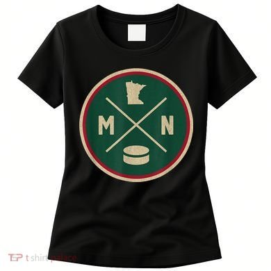 Classic Minnesota Hockey MN Outline Women's T-Shirt