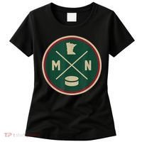 Classic Minnesota Hockey MN Outline Women's T-Shirt thumb 0