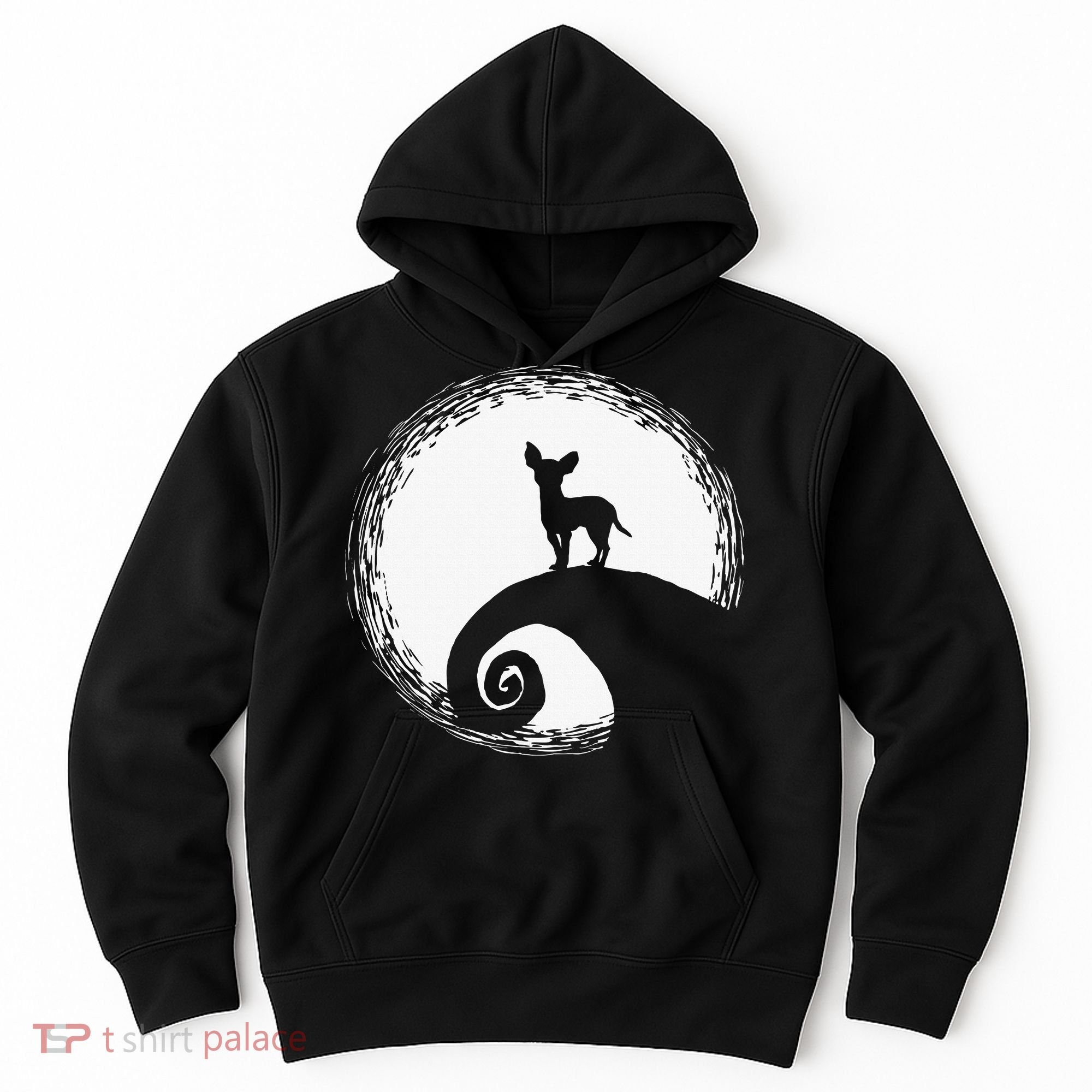 Chihuahua Moon Halloween Costume for Dog Lovers Hoodie