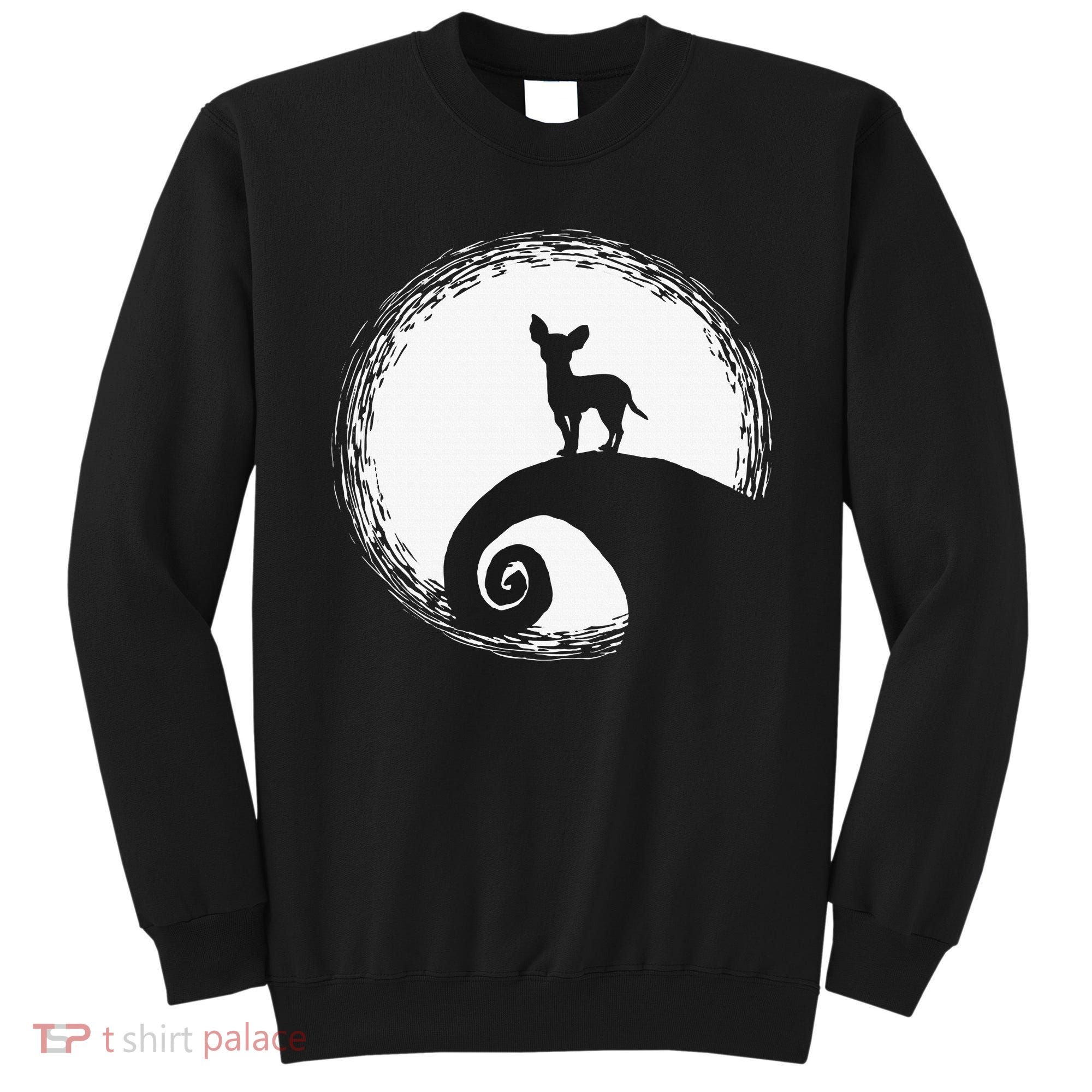 Chihuahua Moon Halloween Costume for Dog Lovers Sweatshirt