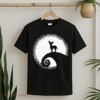 Chihuahua Moon Halloween Costume for Dog Lovers T-Shirt thumb 2