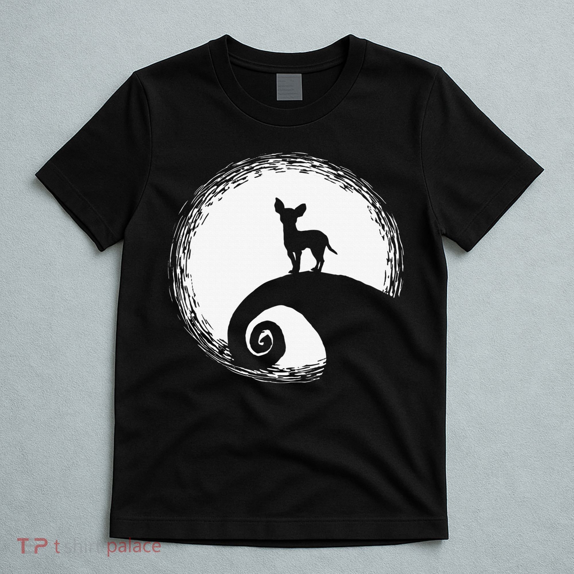 Chihuahua Moon Halloween Costume for Dog Lovers T-Shirt