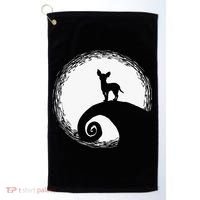 Chihuahua Moon Halloween Costume for Dog Lovers Golf Towel thumb 0