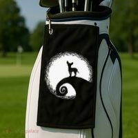Chihuahua Moon Halloween Costume for Dog Lovers Golf Towel thumb 2