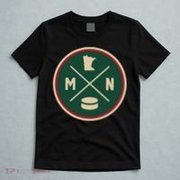 Classic Minnesota Hockey MN Outline T-Shirt thumb 5