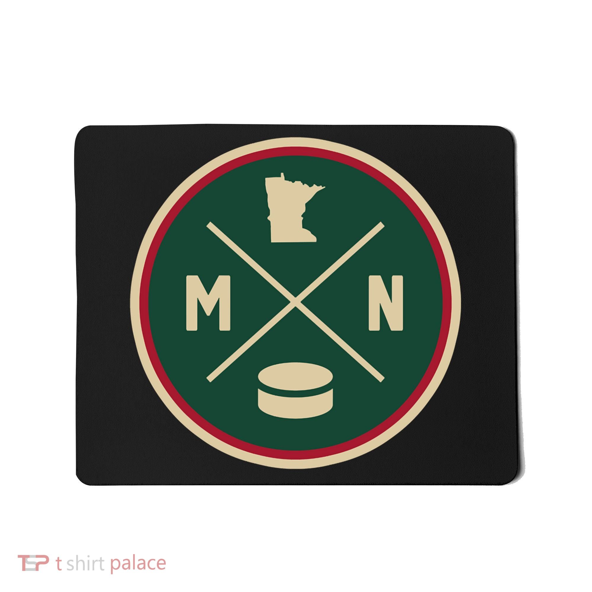 Classic Minnesota Hockey MN Outline Mousepad