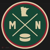 Classic Minnesota Hockey MN Outline Mousepad thumb 1