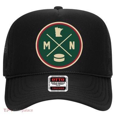 Classic Minnesota Hockey MN Outline Hat