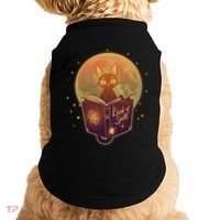 Cute Mystical Halloween Book Of Spells Cat Doggie Tank thumb 0