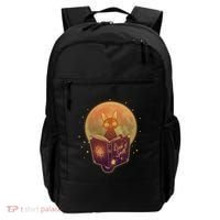 Cute Mystical Halloween Book Of Spells Cat Backpack thumb 0