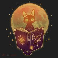 Cute Mystical Halloween Book Of Spells Cat Golf Towel thumb 3