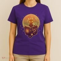 Cute Mystical Halloween Book Of Spells Cat T-Shirt thumb 4