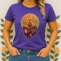 Cute Mystical Halloween Book Of Spells Cat Women's T-Shirt thumb 2