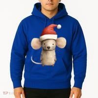 Christmas Mouse In Santa Hat Gift Hoodie thumb 2