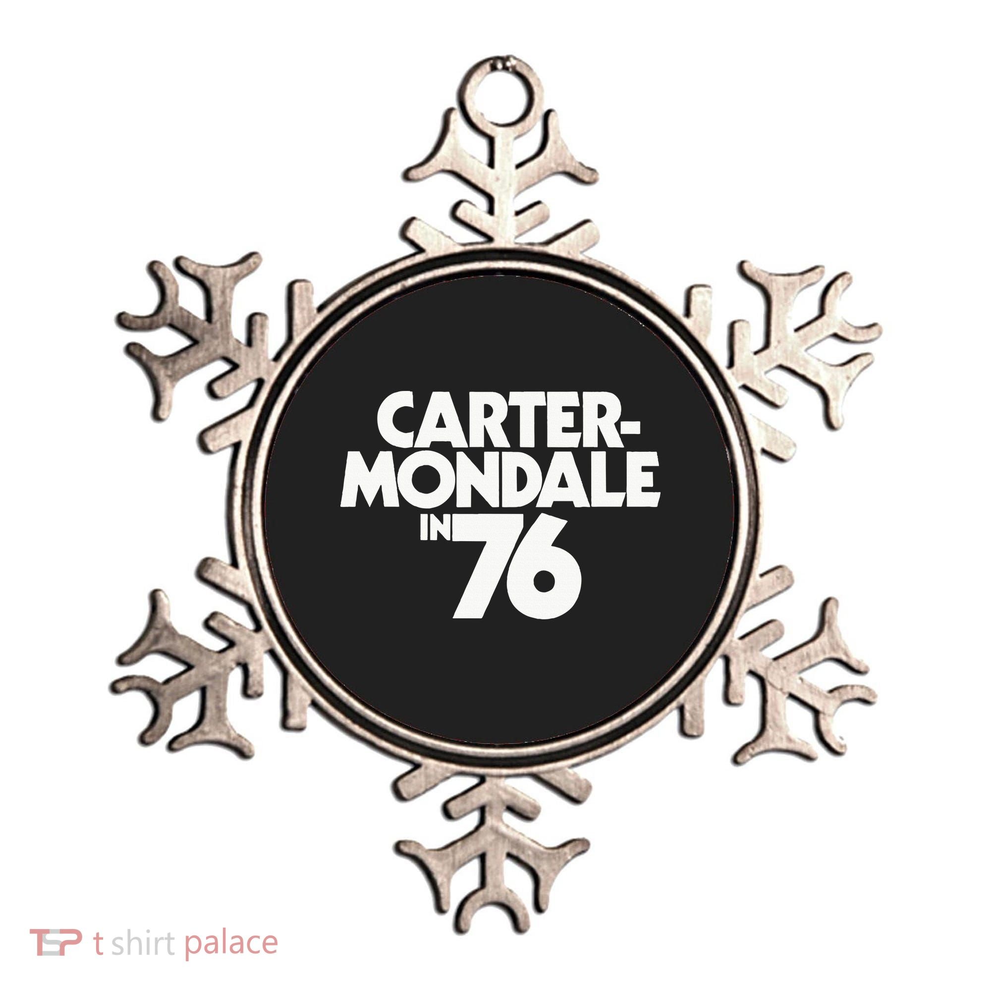 Carter Mondale In 76 Campaign Poster Jimmy Carter 1976 Ornament