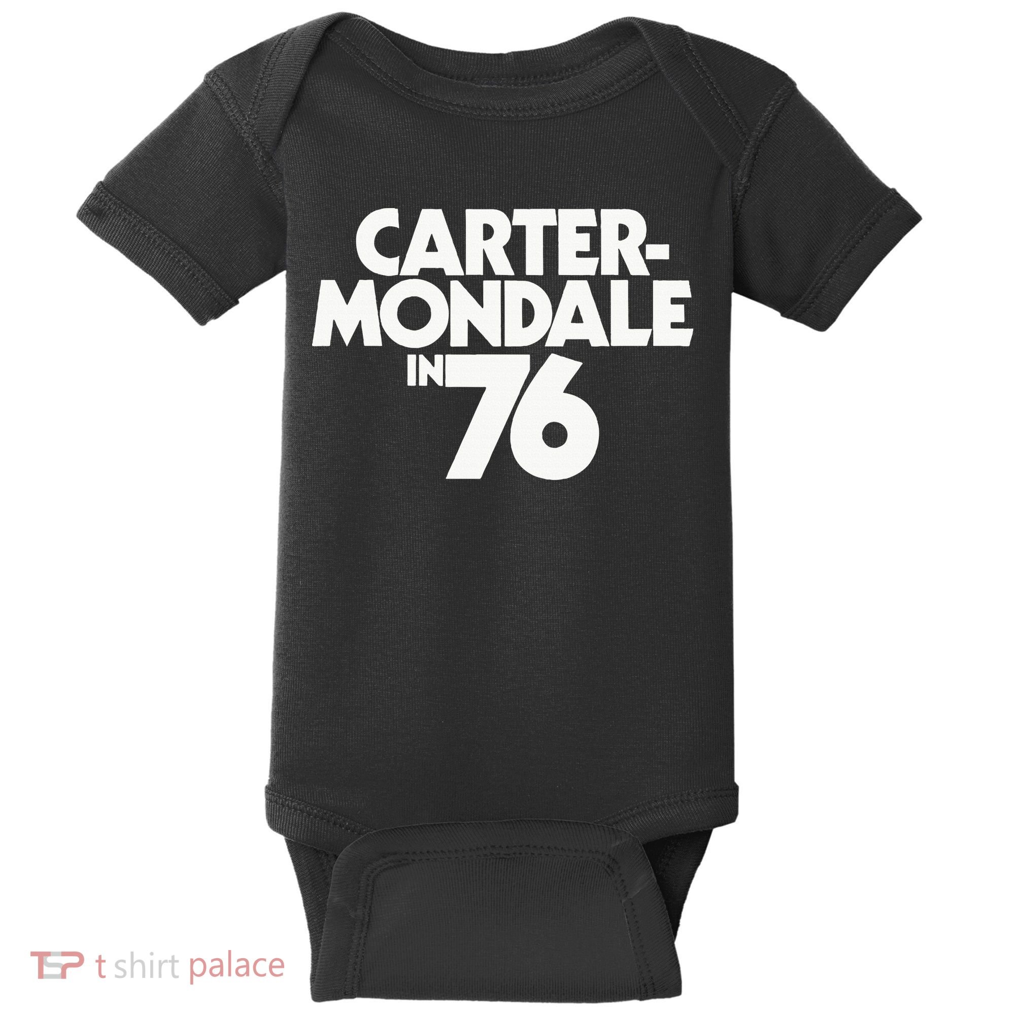 Carter Mondale In 76 Campaign Poster Jimmy Carter 1976 Baby Bodysuit
