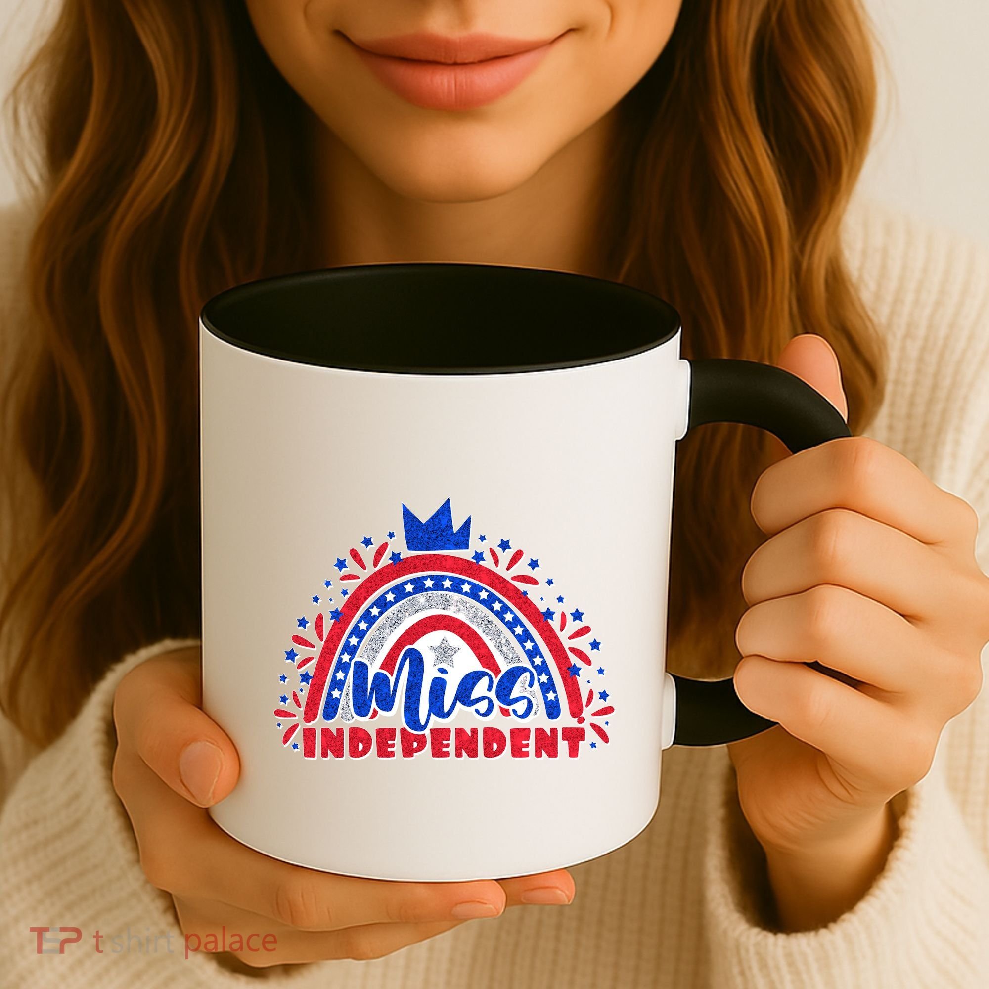 Cute Miss Independent 4th Of July Coffee Mug