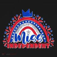Cute Miss Independent 4th Of July Women's Hoodie thumb 2