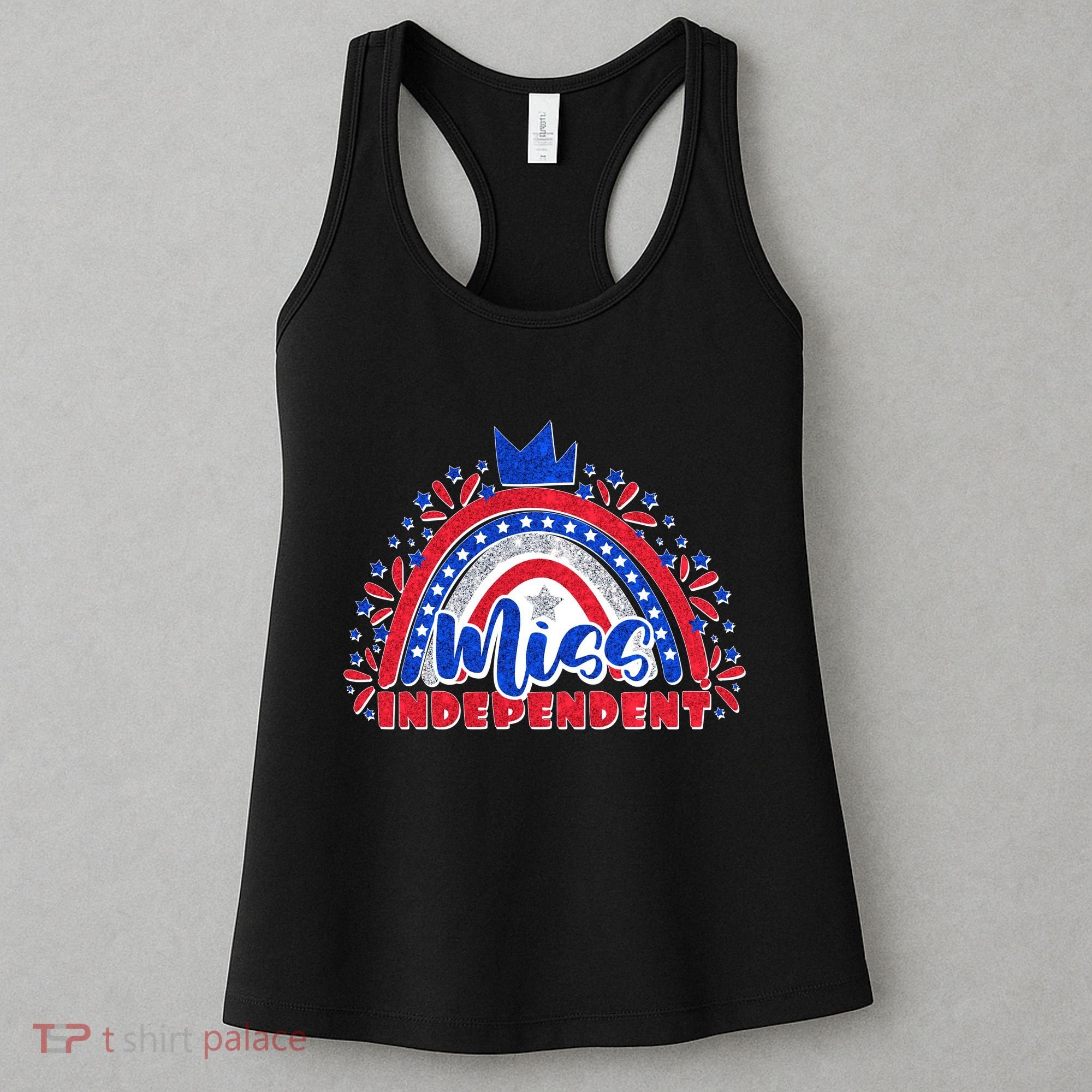 Cute Miss Independent 4th Of July Women's Tank Top