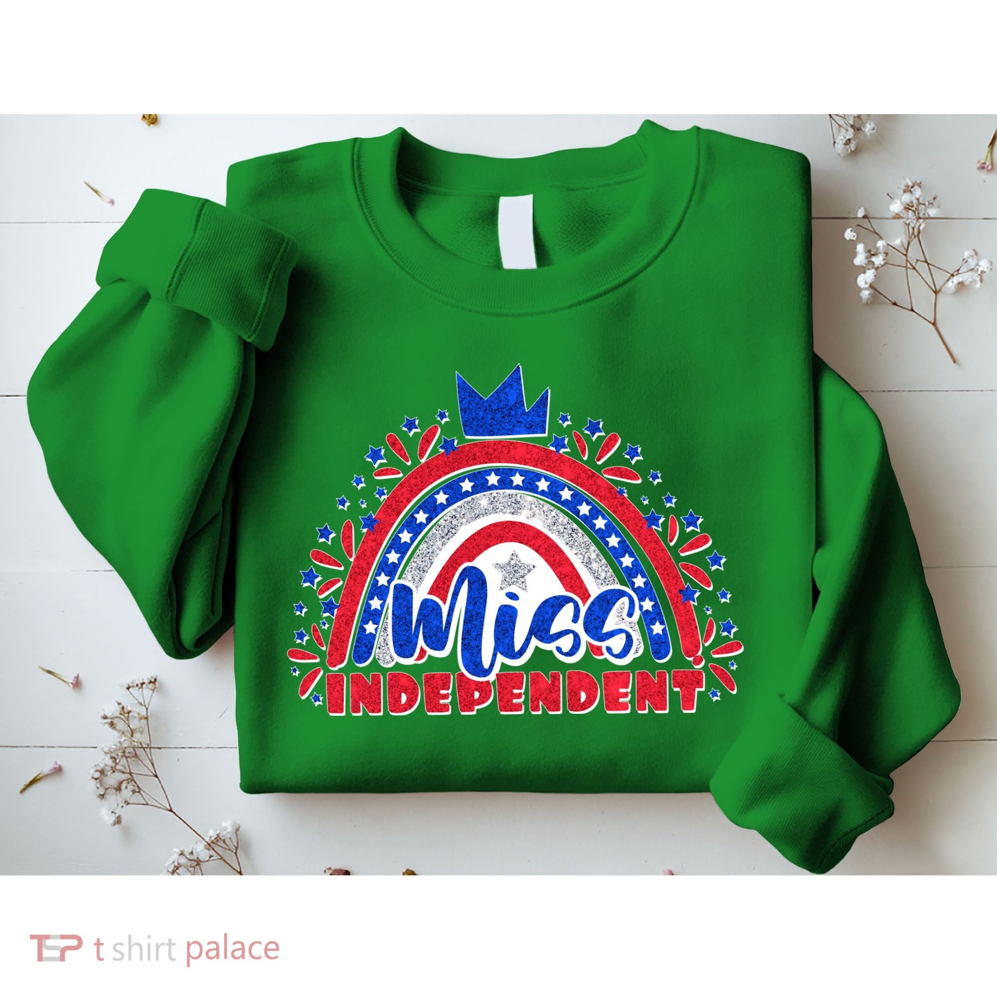 Cute Miss Independent 4th Of July Sweatshirt
