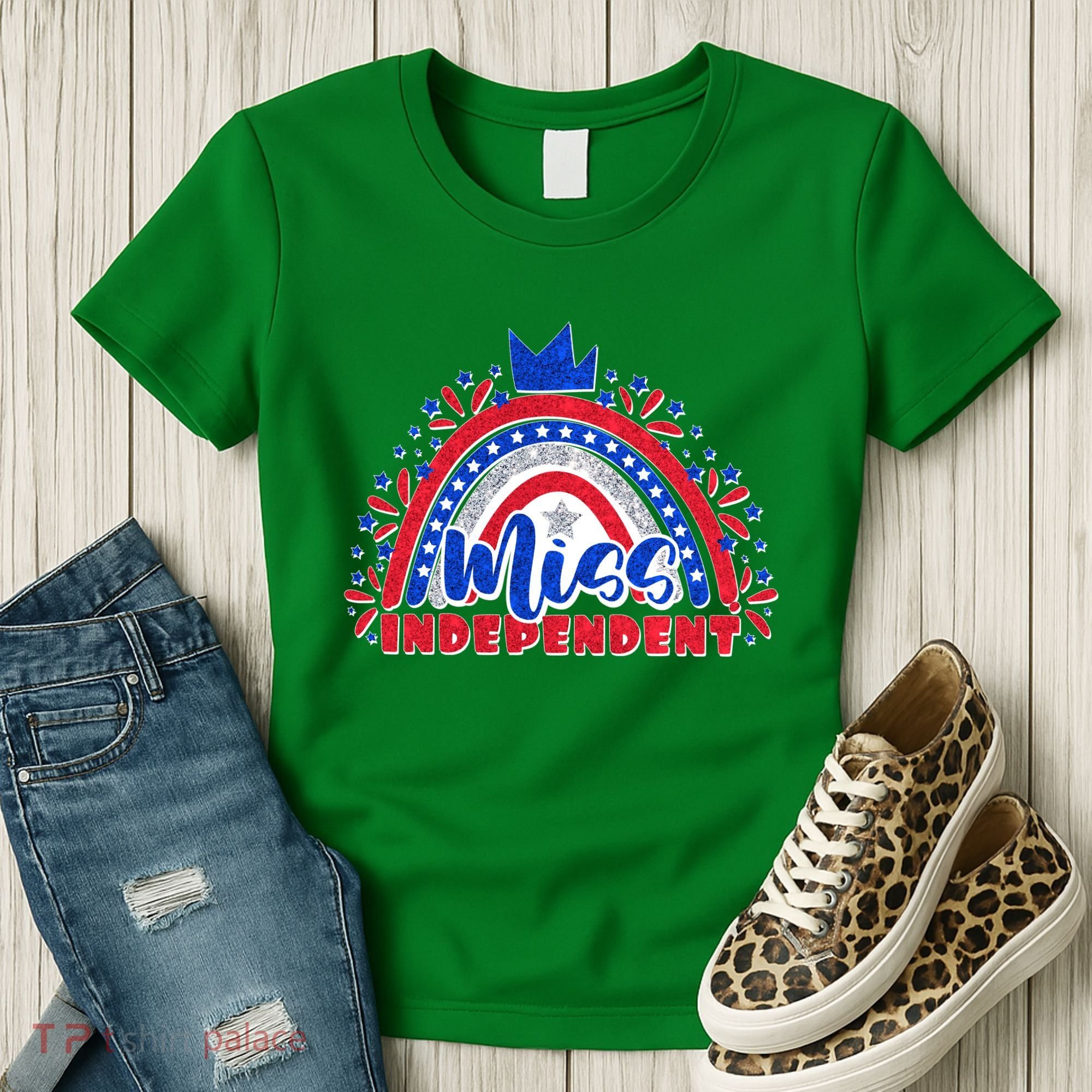 Cute Miss Independent 4th Of July Women's T-Shirt