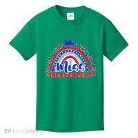 Cute Miss Independent 4th Of July Kids T-Shirt thumb 0