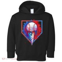 Cute Melting Ice Cream Baseball Ball Home Plate Toddler Hoodie thumb 0