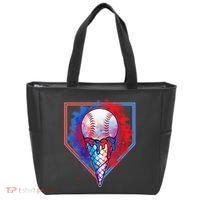 Cute Melting Ice Cream Baseball Ball Home Plate Tote Bag thumb 0
