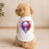 Cute Melting Ice Cream Baseball Ball Home Plate Doggie Tank thumb 2