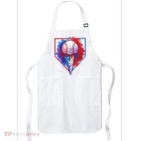Cute Melting Ice Cream Baseball Ball Home Plate Apron thumb 0