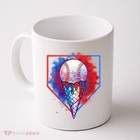 Cute Melting Ice Cream Baseball Ball Home Plate Coffee Mug thumb 0
