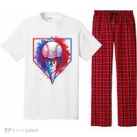 Cute Melting Ice Cream Baseball Ball Home Plate Pajama Set thumb 0