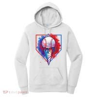 Cute Melting Ice Cream Baseball Ball Home Plate Women's Hoodie thumb 0