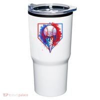 Cute Melting Ice Cream Baseball Ball Home Plate Tumbler thumb 0