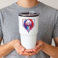 Cute Melting Ice Cream Baseball Ball Home Plate Tumbler thumb 2