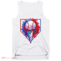 Cute Melting Ice Cream Baseball Ball Home Plate Tank Top thumb 0