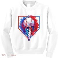 Cute Melting Ice Cream Baseball Ball Home Plate Kids Sweatshirt thumb 0