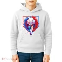 Cute Melting Ice Cream Baseball Ball Home Plate Kids Hoodie thumb 4