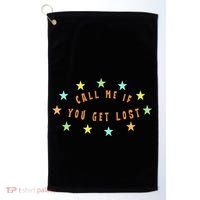 Call Me If You Get Lost Star Golf Towel thumb 0