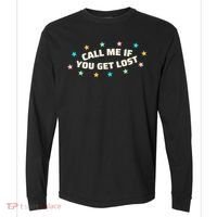 Call Me If You Get Lost Comfort Colors Heavyweight Long Sleeve T-Shirt thumb 0